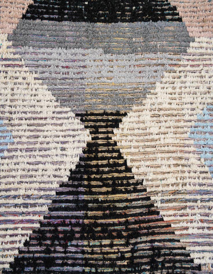 Detail image of 9' 1 x 12' 1  Hand Knotted Moroccan Wool Rug