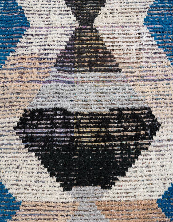 Detail image of 9' 1 x 12' 1  Hand Knotted Moroccan Wool Rug