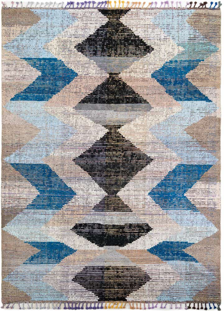 9' 1 x 12' 1 Hand Knotted Moroccan Wool Rug