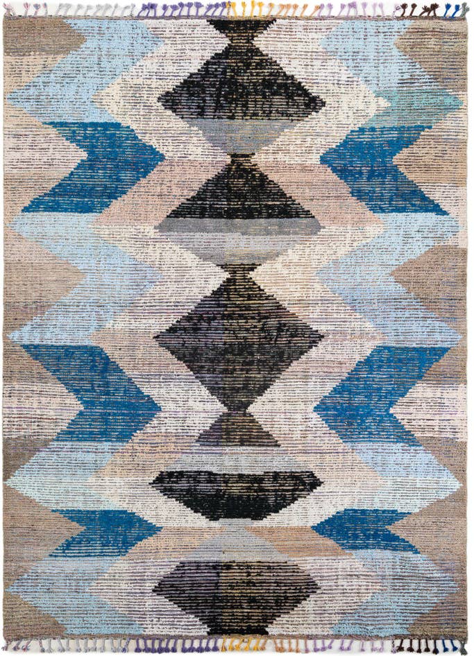Detail image of 9' 1 x 12' 1 Hand Knotted Moroccan Wool Rug