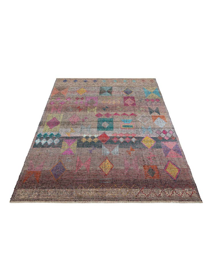 Detail image of 9' 4 x 12' 2  Hand Knotted Moroccan Wool Rug