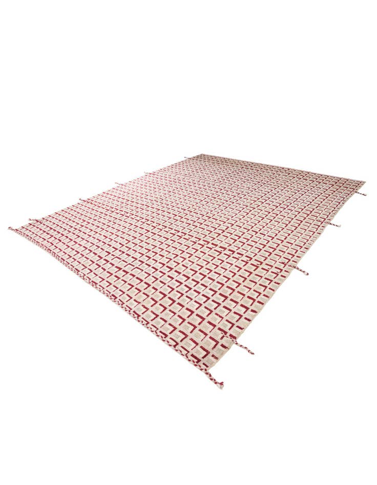 Detail image of 9' 10 x 12'  Hand Knotted Moroccan Wool Rug