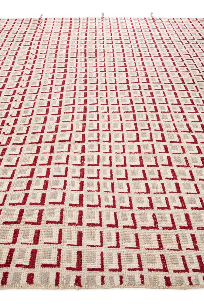 9' 10 x 12' Hand Knotted Moroccan Wool Rug