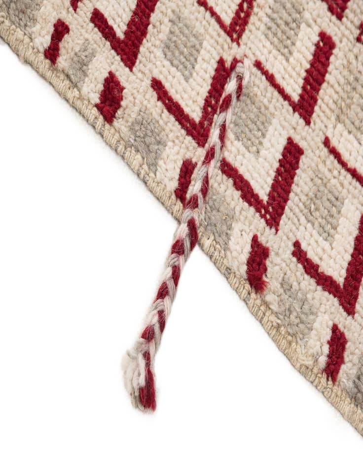 Detail image of 9' 10 x 12'  Hand Knotted Moroccan Wool Rug