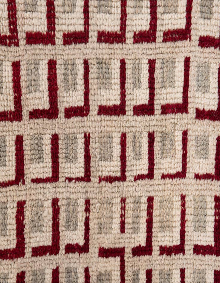 Detail image of 9' 10 x 12'  Hand Knotted Moroccan Wool Rug