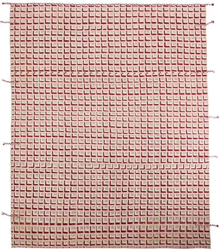 9' 10 x 12' Hand Knotted Moroccan Wool Rug