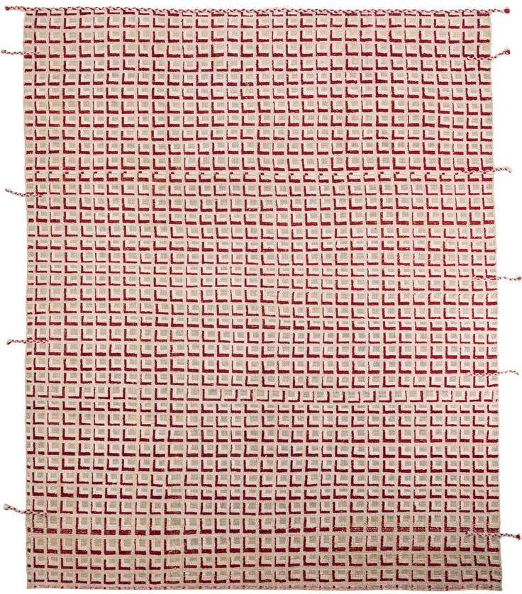 Detail image of 9' 10 x 12' Hand Knotted Moroccan Wool Rug