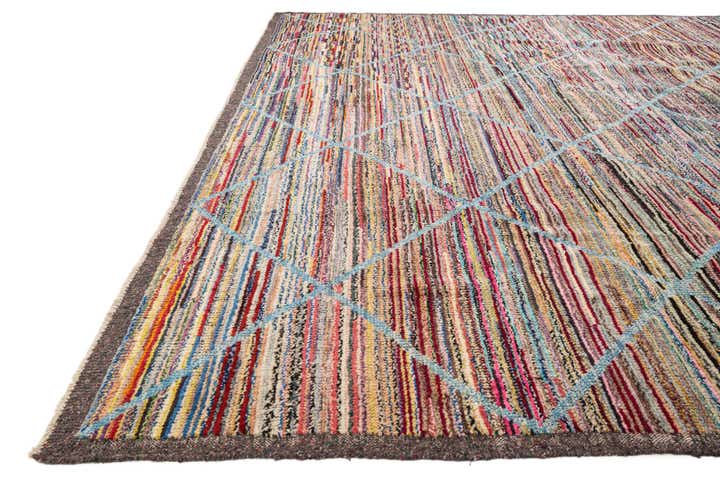 11' 3 x 15' Hand Knotted Moroccan Wool Rug