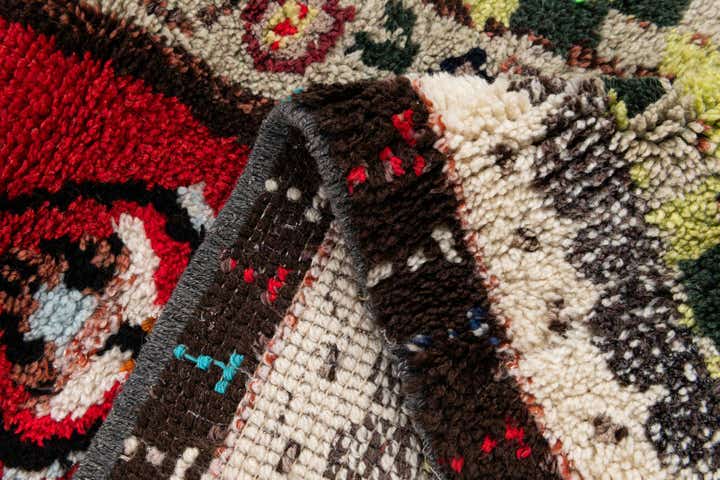 3' 8 x 7' Hand Knotted Moroccan Wool Rug