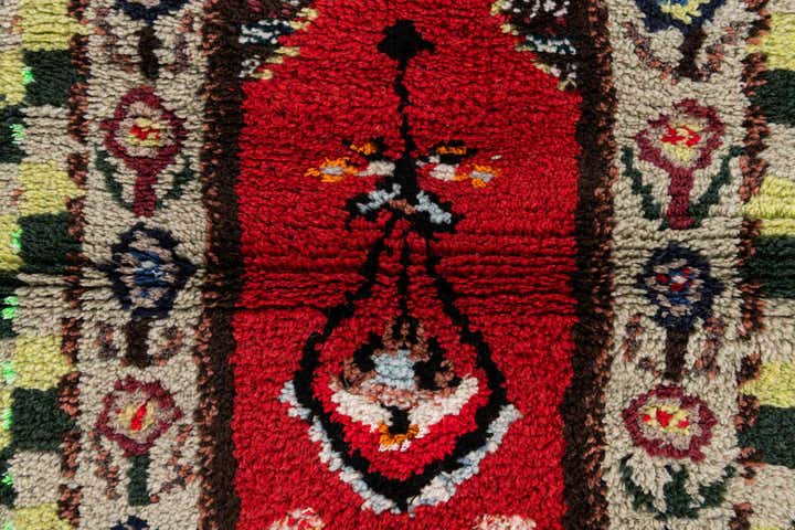 3' 8 x 7' Hand Knotted Moroccan Wool Rug