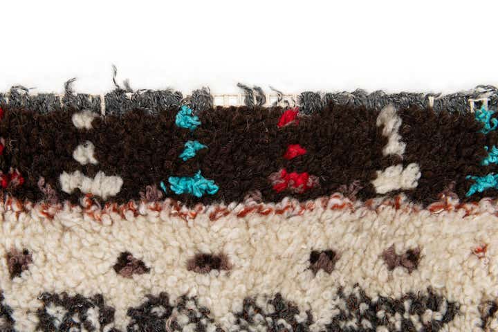 3' 8 x 7' Hand Knotted Moroccan Wool Rug