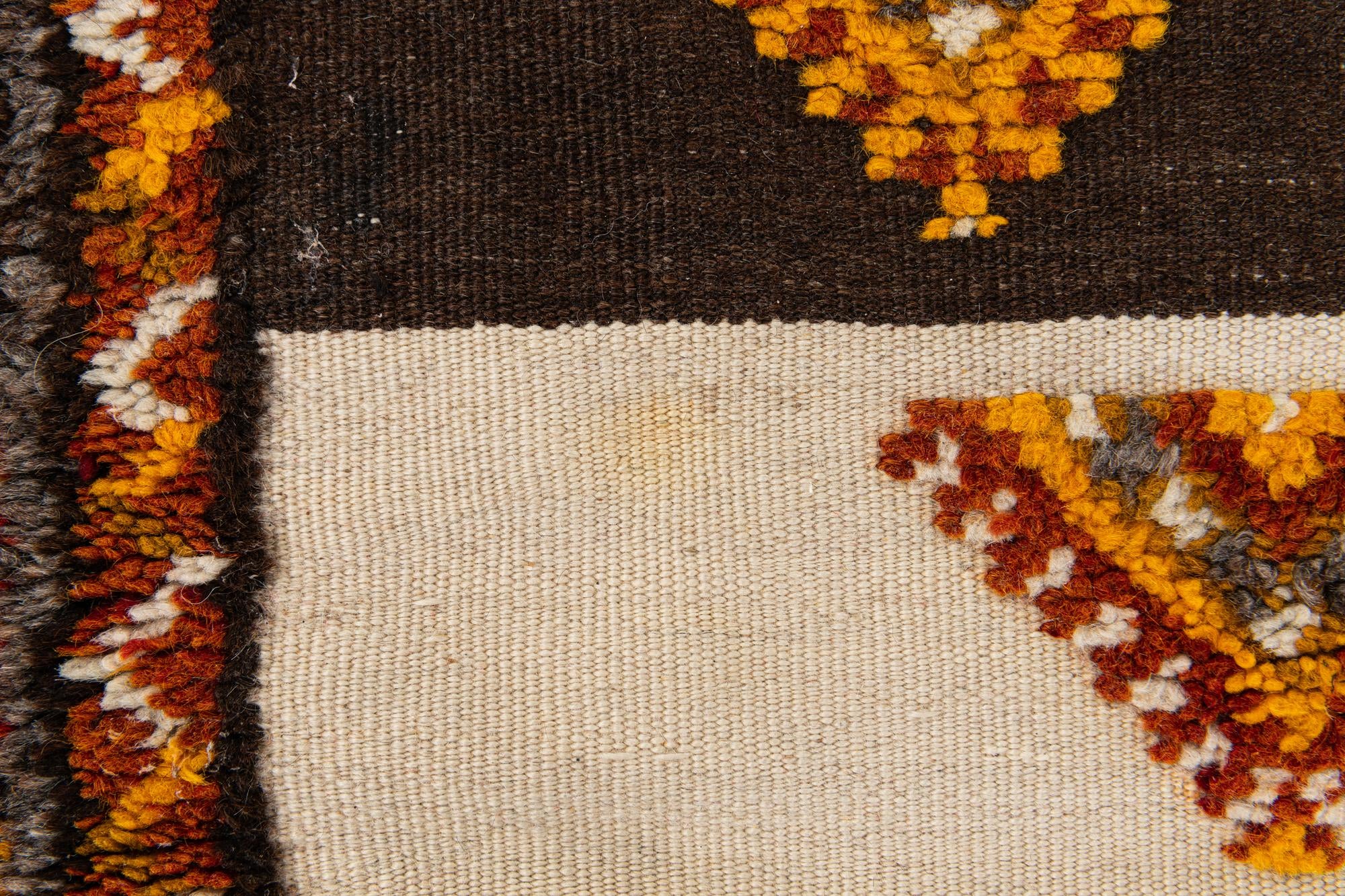 3' 6 x 6' 8 Hand Knotted Moroccan Wool Rug