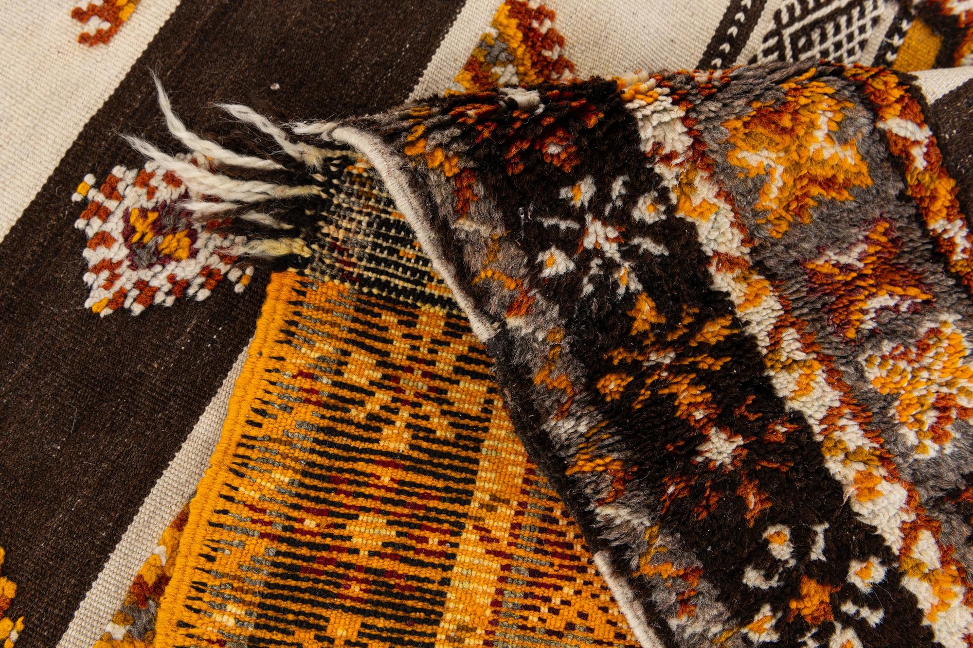 3' 6 x 6' 8 Hand Knotted Moroccan Wool Rug
