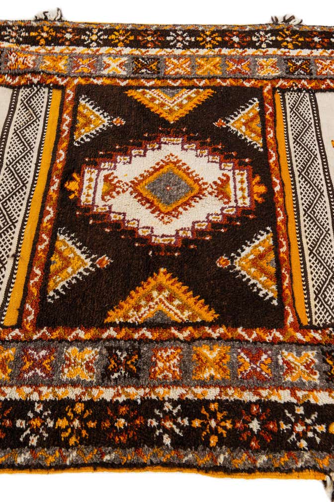 3' 6 x 6' 8 Hand Knotted Moroccan Wool Rug