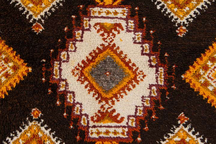 3' 6 x 6' 8 Hand Knotted Moroccan Wool Rug