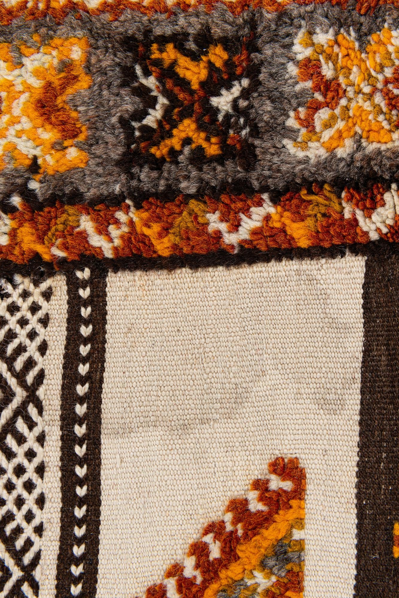 3' 6 x 6' 8 Hand Knotted Moroccan Wool Rug