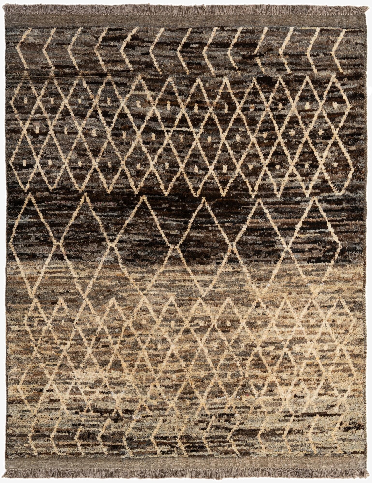5' 2 x 6' 5  Hand Knotted Moroccan Wool Rug