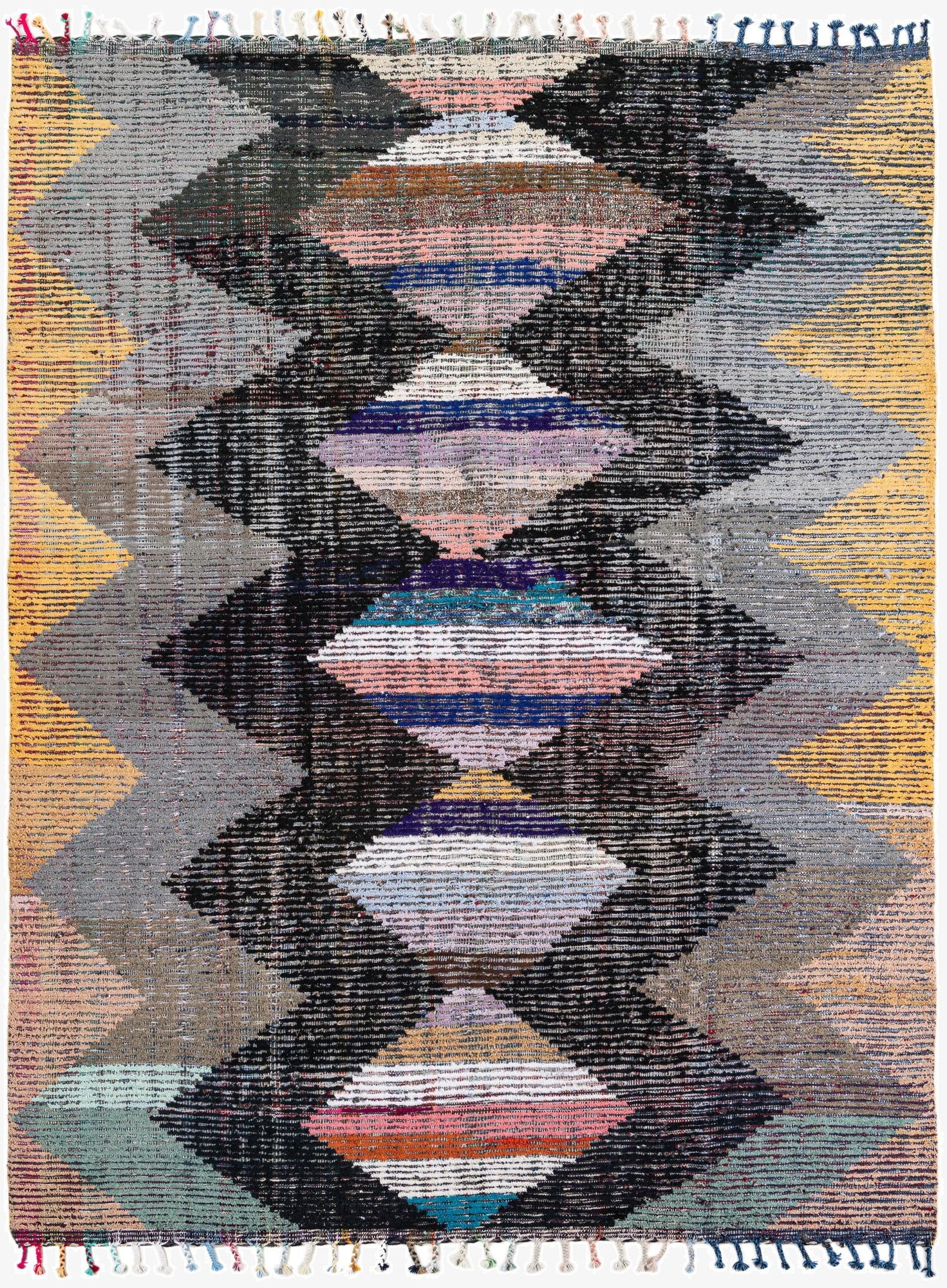 7' 10 x 10' 2  Hand Knotted Moroccan Wool Rug