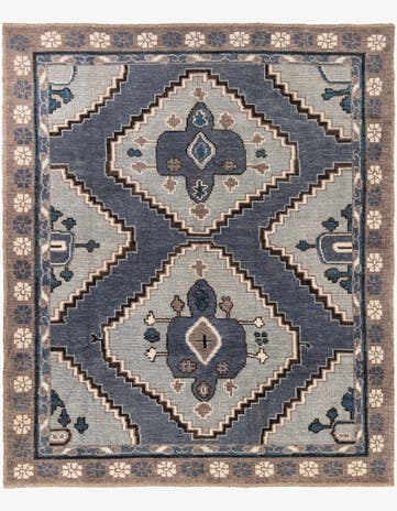 8' 7 x 10' 3 Hand Knotted Moroccan Wool Rug