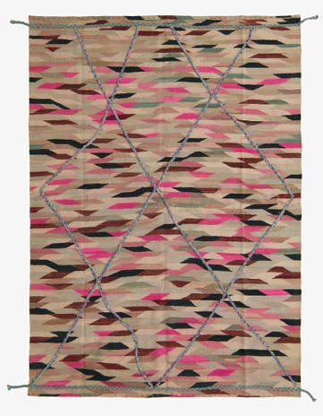 5' 7 x 7' 7 Hand Knotted Moroccan Wool Rug