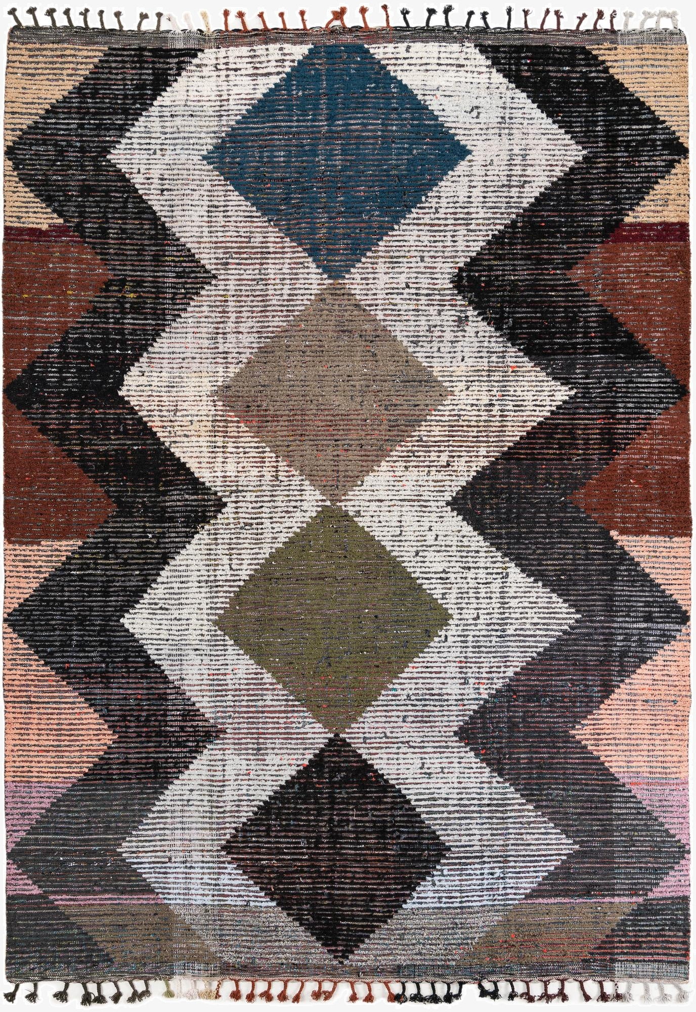 7' 7 x 10' 9  Hand Knotted Moroccan Wool Rug