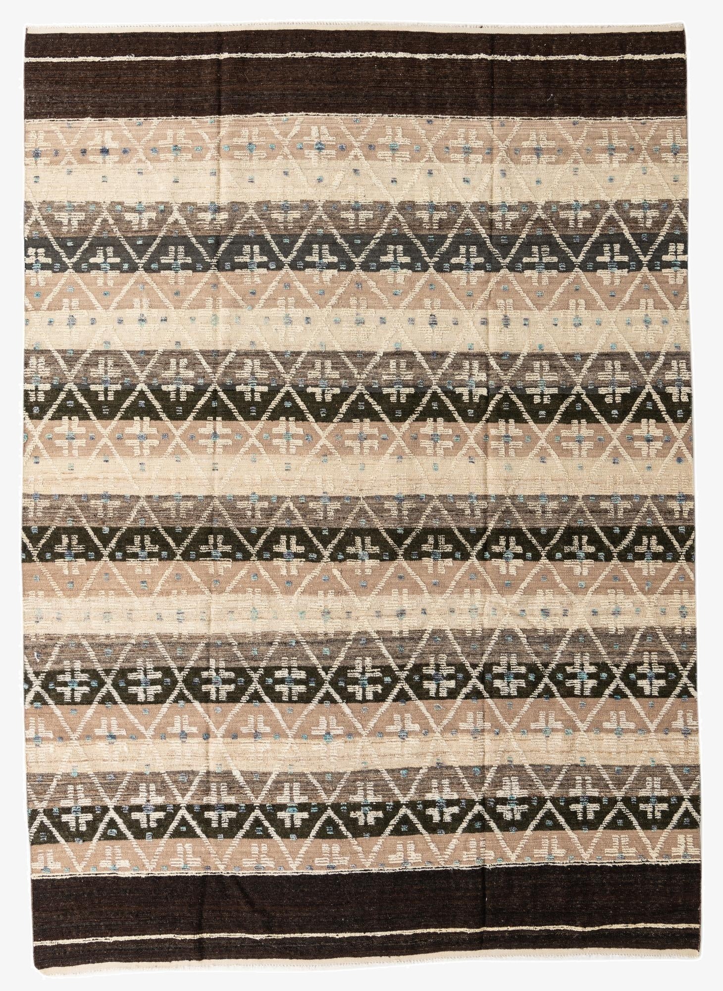 8' 10 x 12' 4  Hand Knotted Moroccan Wool Rug