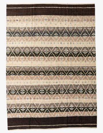 8' 10 x 12' 4 Hand Knotted Moroccan Wool Rug