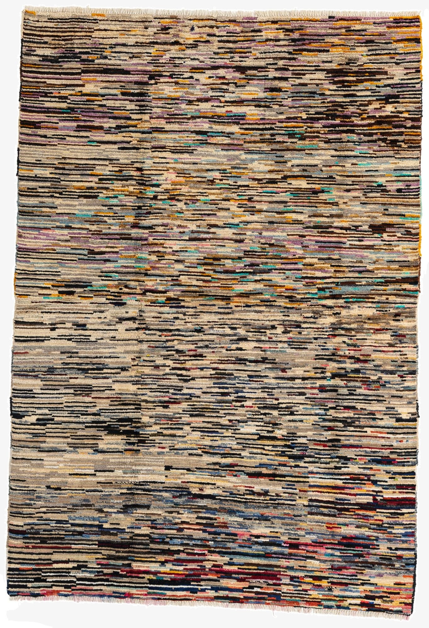 5' 7 x 8' 1  Hand Knotted Moroccan Wool Rug