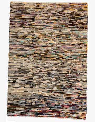 5' 7 x 8' 1 Hand Knotted Moroccan Wool Rug