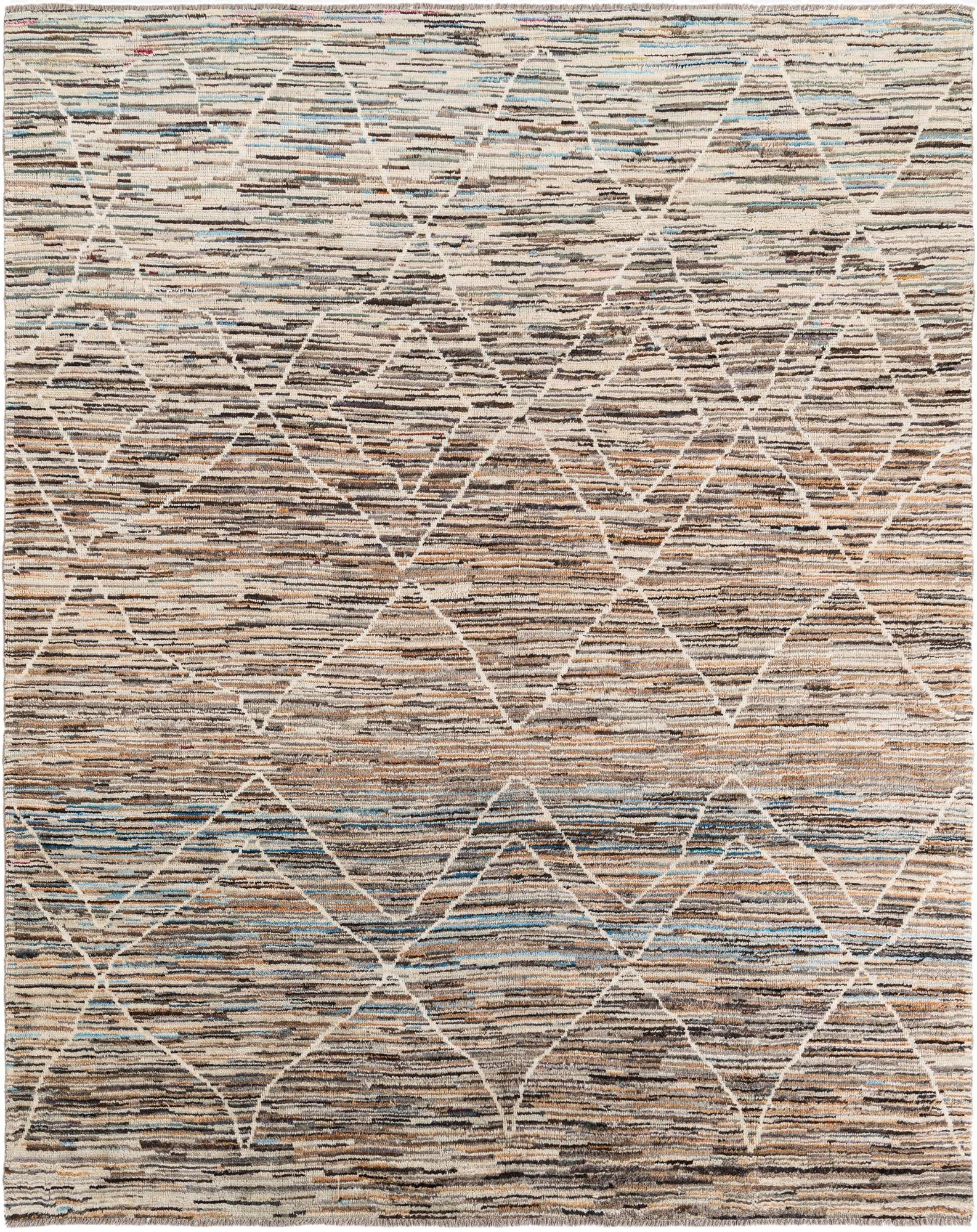 8' x 9' 9  Hand Knotted Moroccan Rug