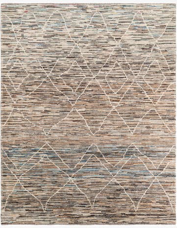 8' x 9' 9 Hand Knotted Moroccan Rug