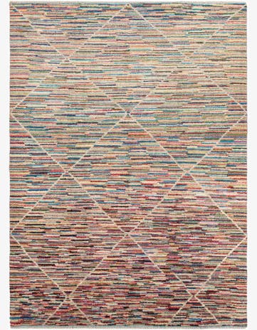 8' 8 x 11' 10 Hand Knotted Moroccan Wool Rug