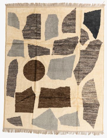 8' 4 x 10' 3 Hand Knotted Moroccan Wool Rug