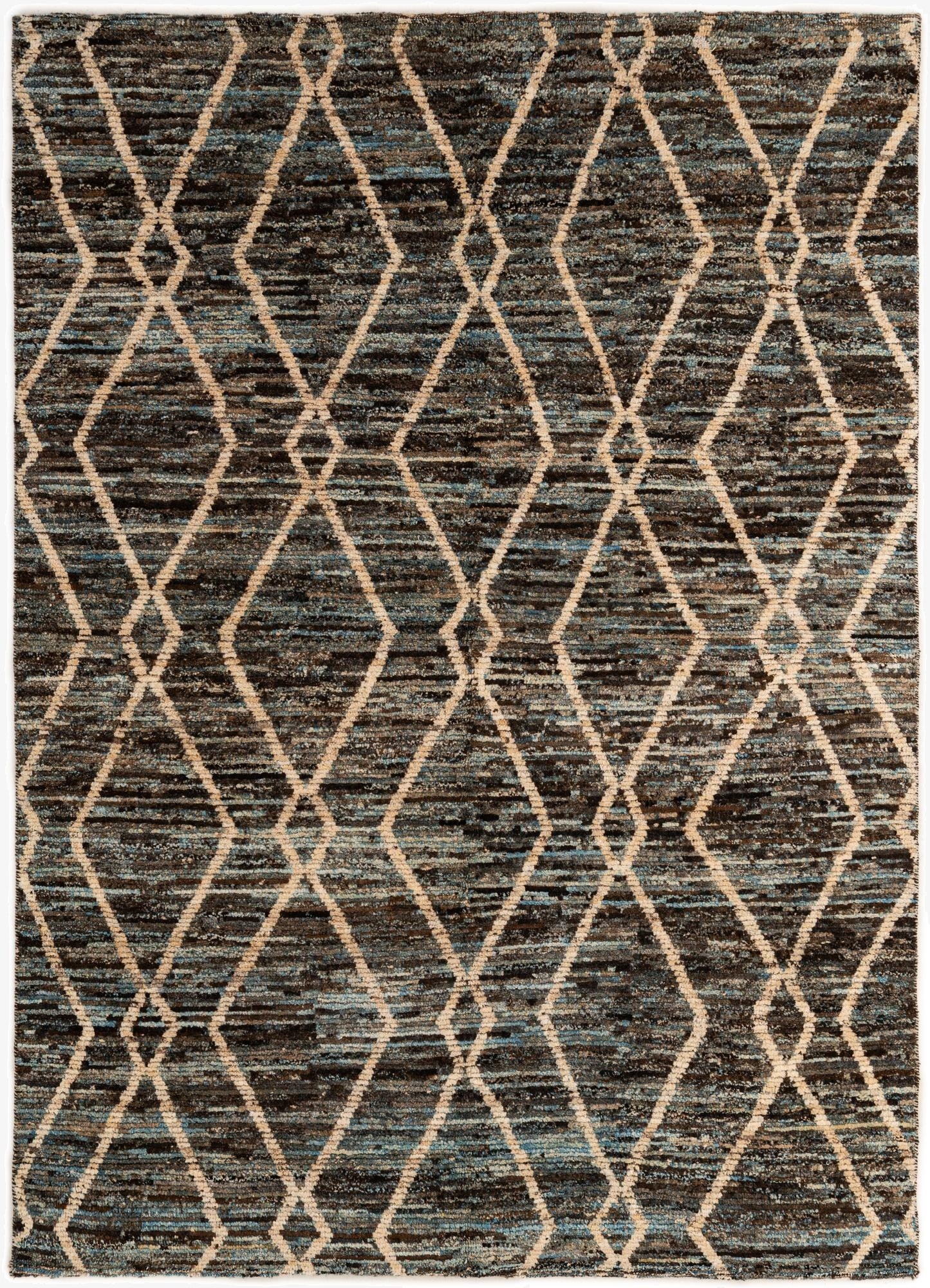 5' 8 x 7' 10  Hand Knotted Moroccan Wool Rug