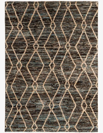 5' 8 x 7' 10 Hand Knotted Moroccan Wool Rug
