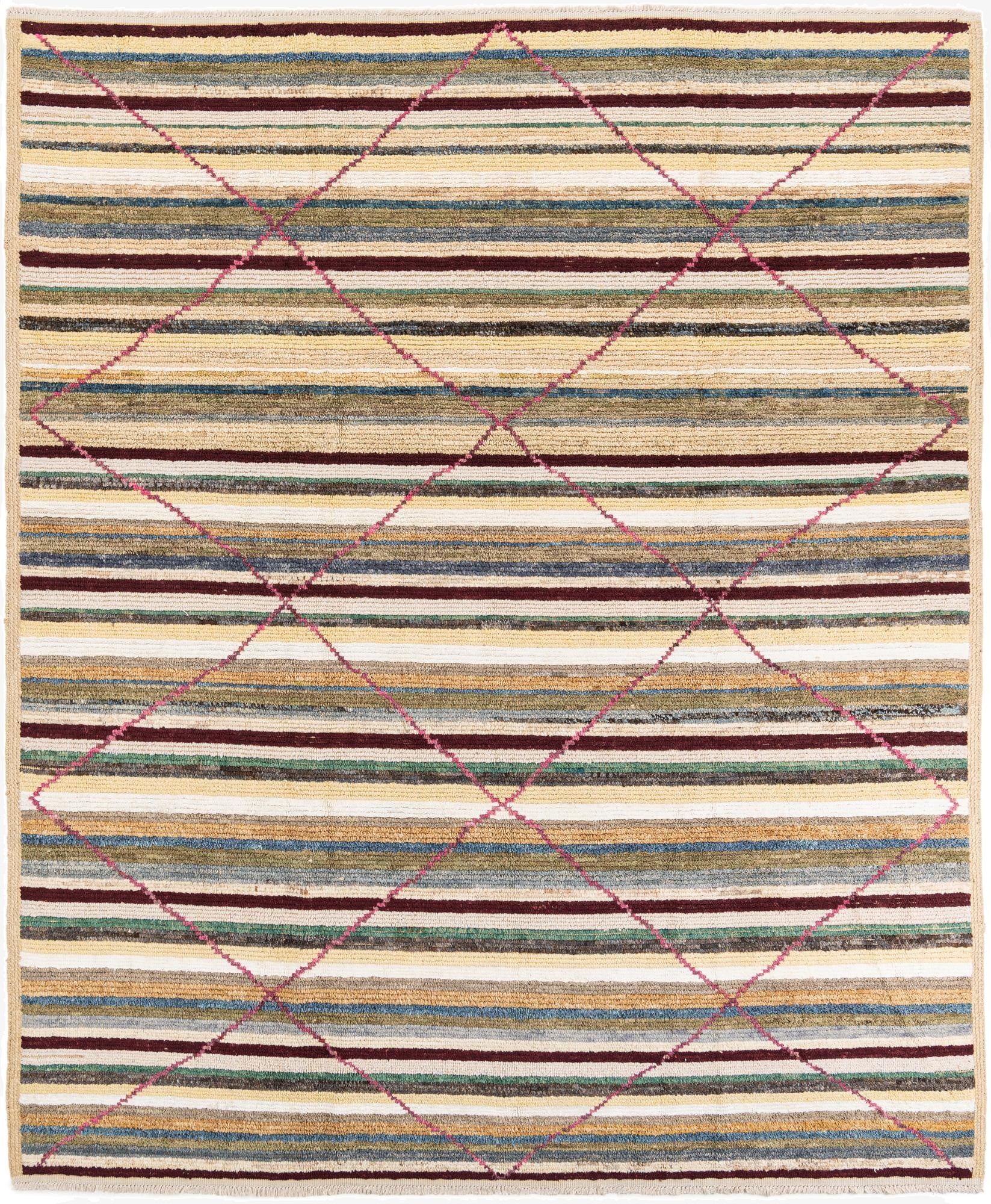 8' 6 x 10' 3  Hand Knotted Moroccan Rug