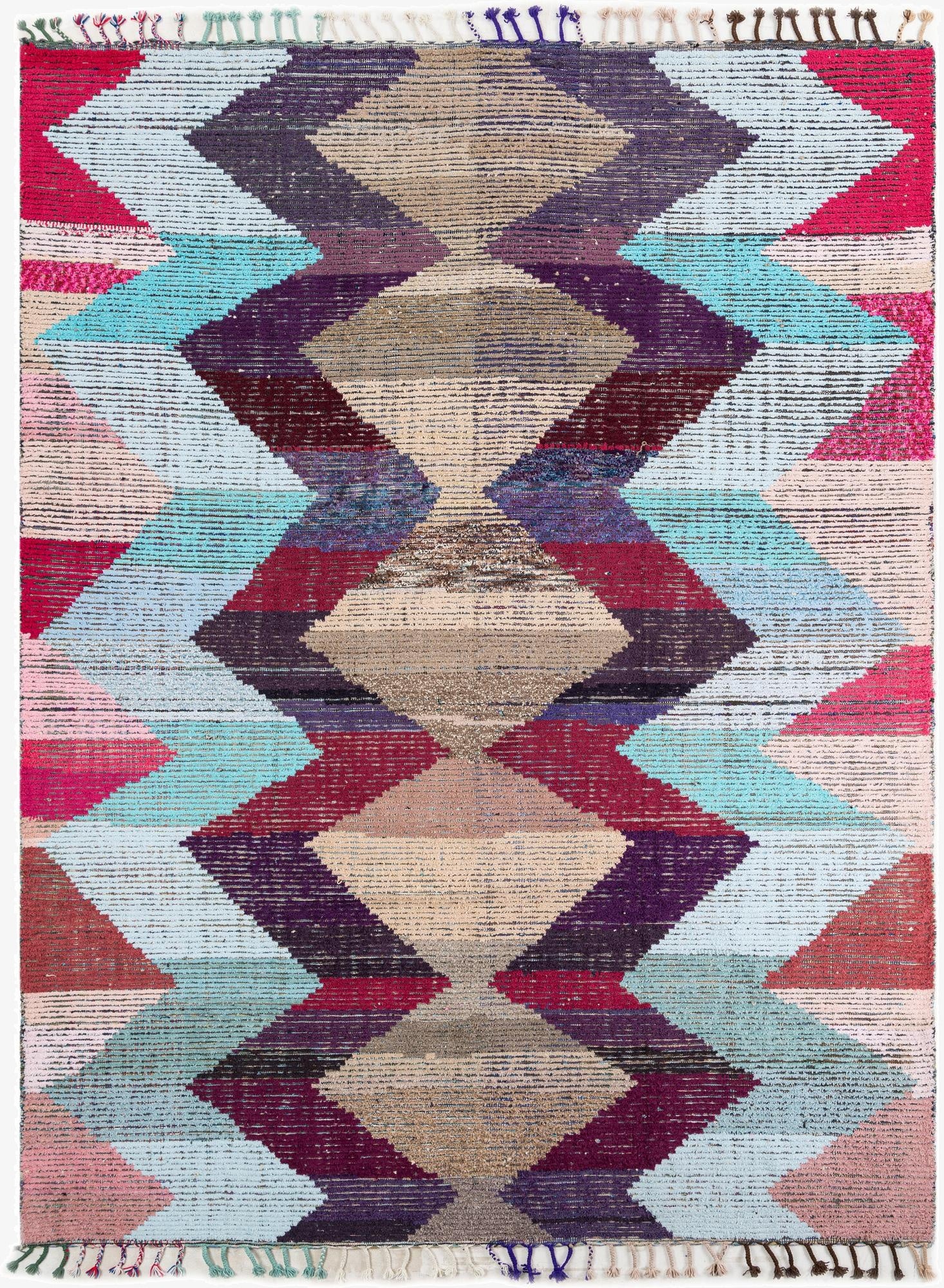 9' 2 x 12' 1  Hand Knotted Moroccan Wool Rug