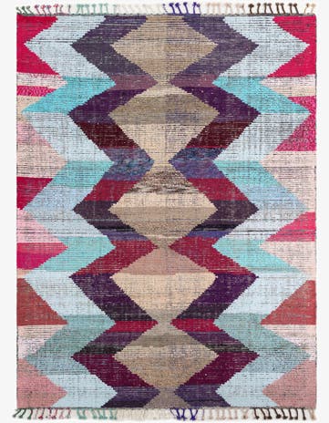 9' 2 x 12' 1 Hand Knotted Moroccan Wool Rug