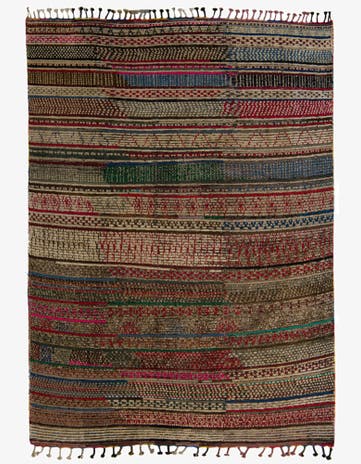 7' 6 x 10' 8 Hand Knotted Moroccan Wool Rug