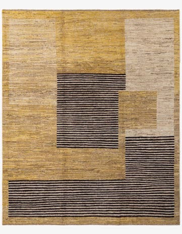 8' 2 x 9' 7 Hand Knotted Moroccan Wool Rug