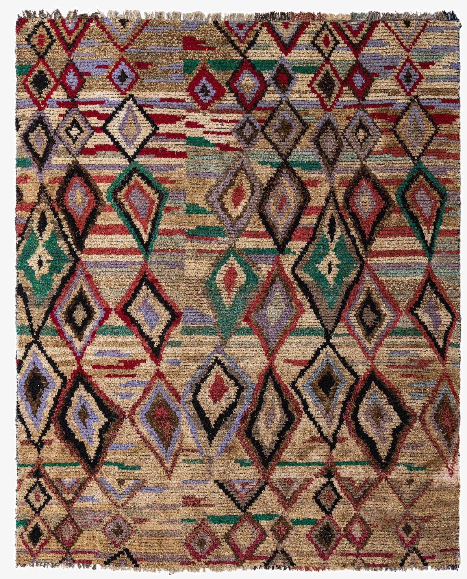 7' 7 x 9' 6  Hand Knotted Moroccan Wool Rug