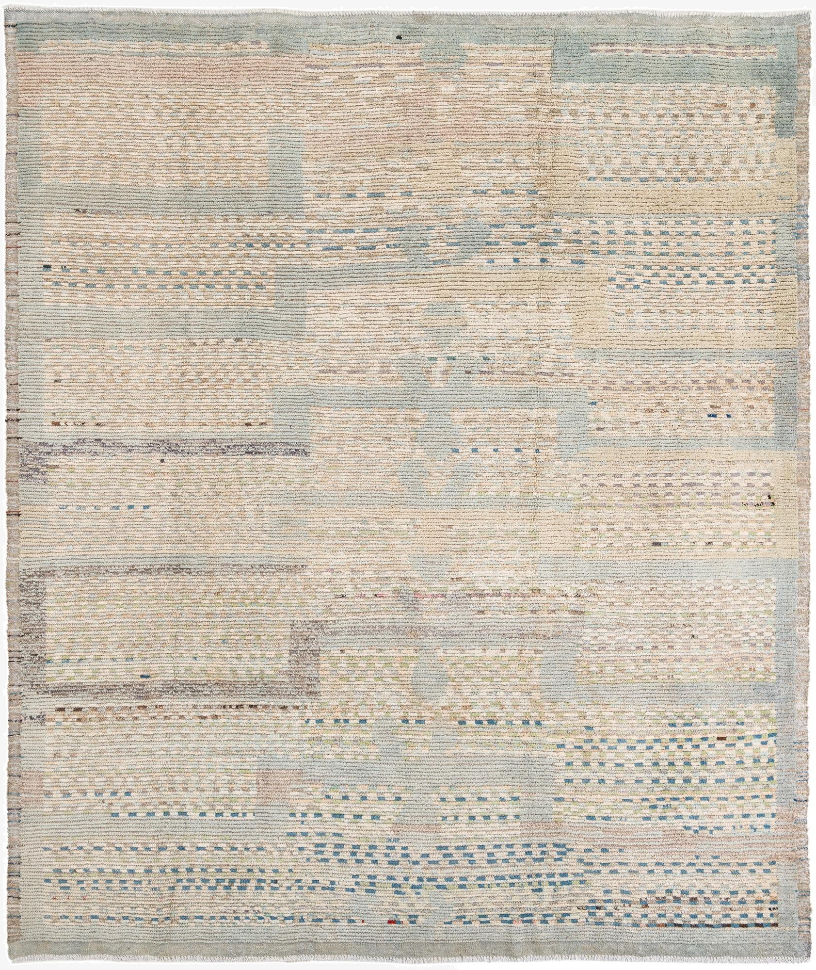 8' 6 x 10'  Hand Knotted Moroccan Wool Rug