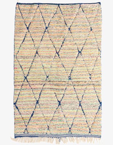 5' 2 x 8' Hand Knotted Moroccan Wool Rug