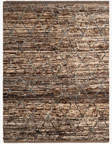 5' 10 x 7' 9 Hand Knotted Moroccan Wool Rug