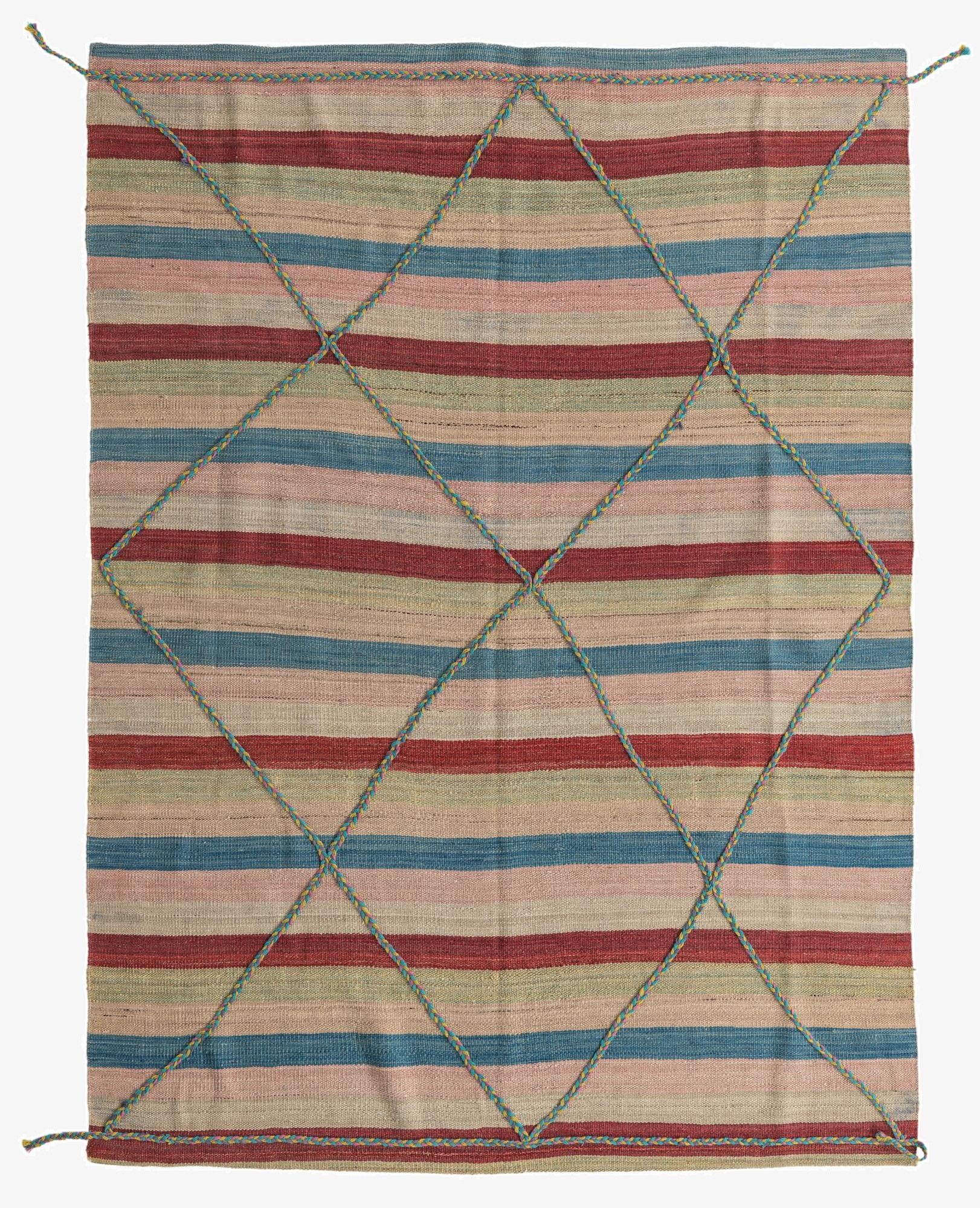 5' 7 x 7' 6  Hand Knotted Moroccan Wool Rug