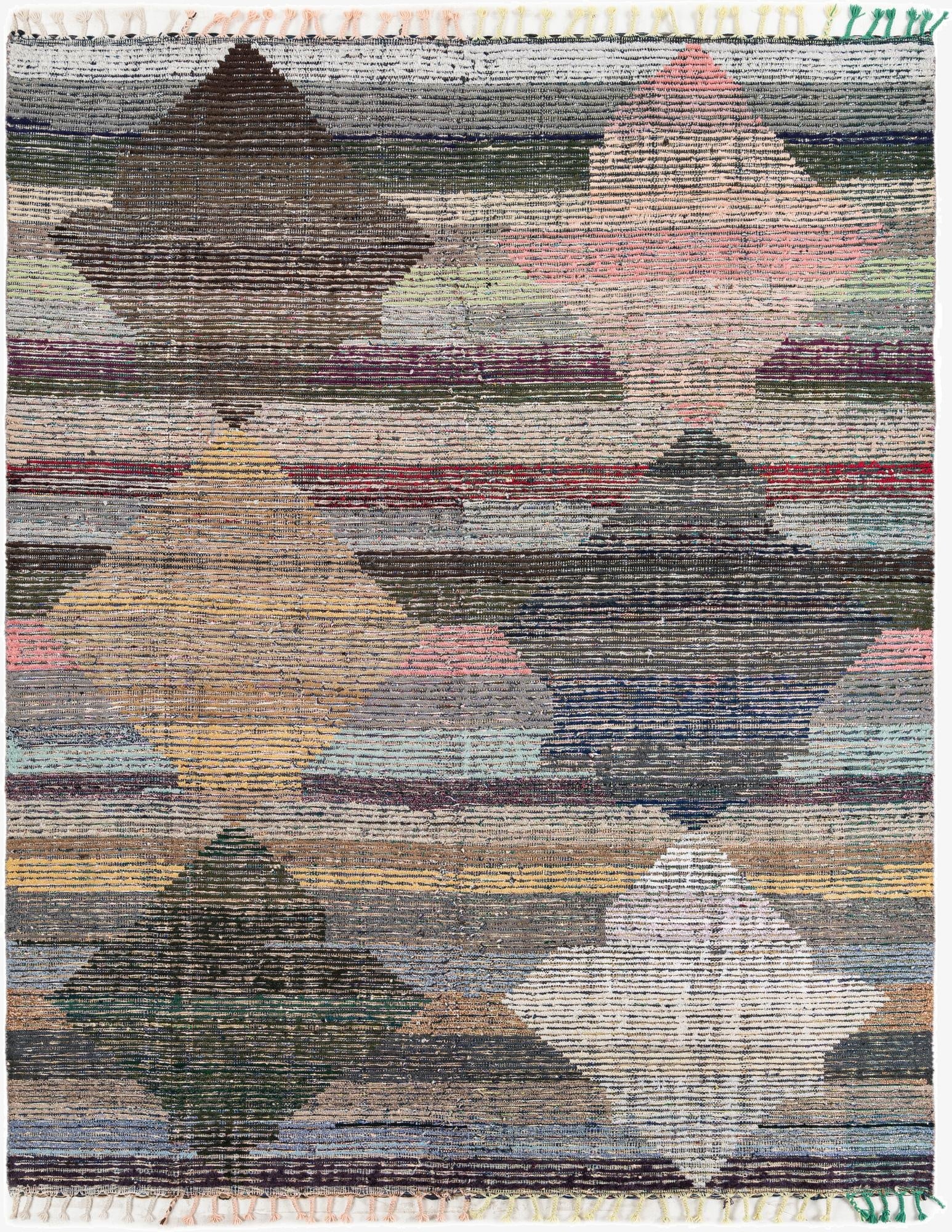 8' 2 x 10' 1  Hand Knotted Moroccan Wool Rug