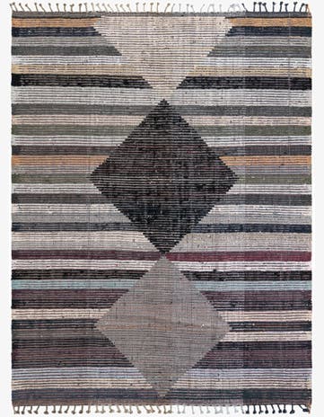 7' 9 x 10' 5 Hand Knotted Moroccan Wool Rug