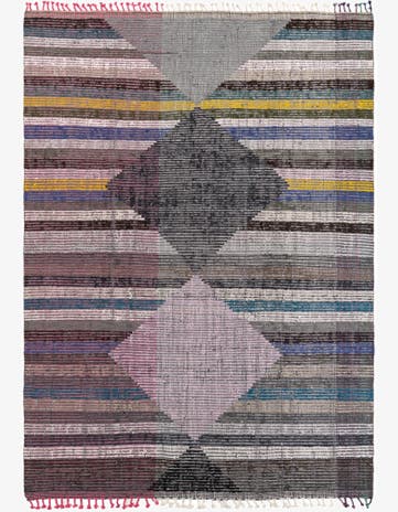 7' 8 x 10' 8 Hand Knotted Moroccan Wool Rug