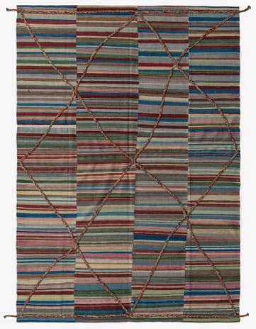 6' 6 x 9' 4 Hand Knotted Moroccan Wool Rug