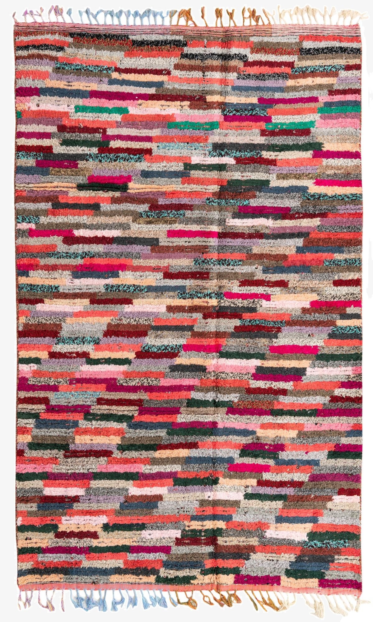 6' 4 x 10' 6  Hand Knotted Moroccan Wool Rug